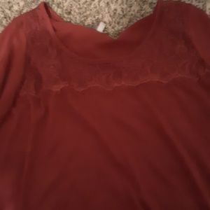 High low lacy cotton shirt